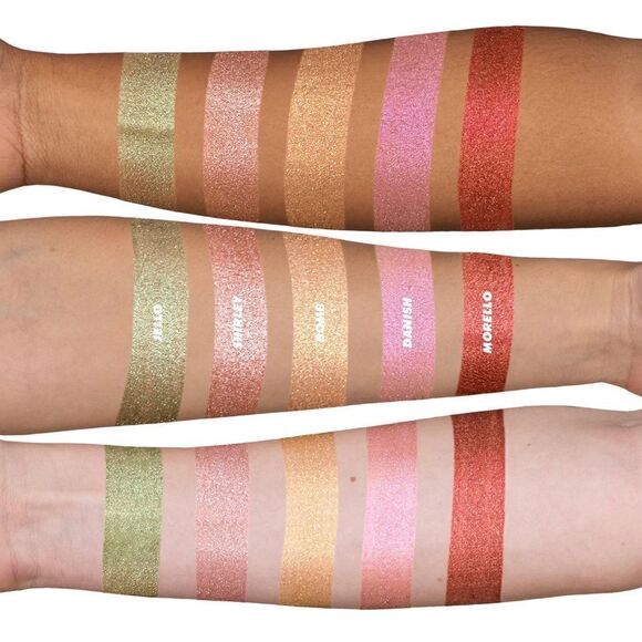 Lime Crime WET CHERRY WILD METALLICS EYE & FACE PALETTE EYESHADOW NIB NEW - Picture 2 of 10